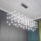 Nordic Starry Chandelier: Minimalist Luminaire for Clothing Store, Bar & Desk