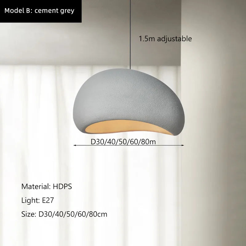 Nordic Minimalist Wabi Sabi LED Pendant Light Fixture