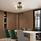 Industrial Water Pipe Ceiling Light Fixture for Living Room and Restaurant Decor