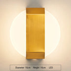 Crystal Wall Lamp: Elegant Golden LED Sconce for Bedroom, Living Room & Bathroom