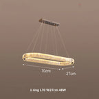 Luxury Oval Crystal Chandelier Pendant Light Suspend Lamp