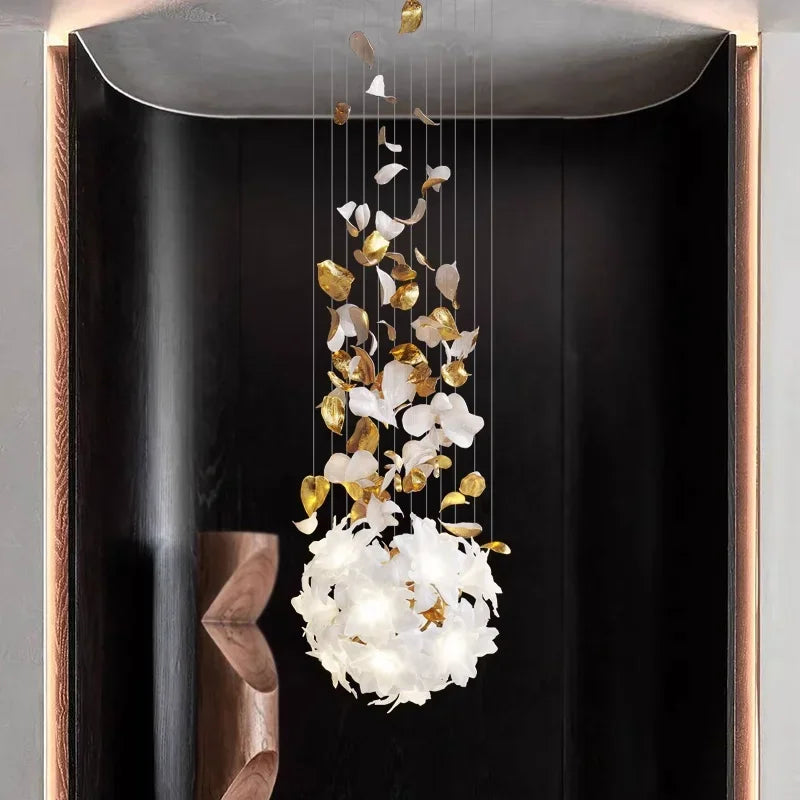 Crystal Flower Luxury Chandelier for Home Decor
