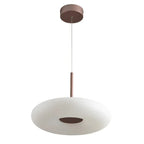 Modern White LED Circular Pendant Light for Restaurant, Coffee Shop, and Study