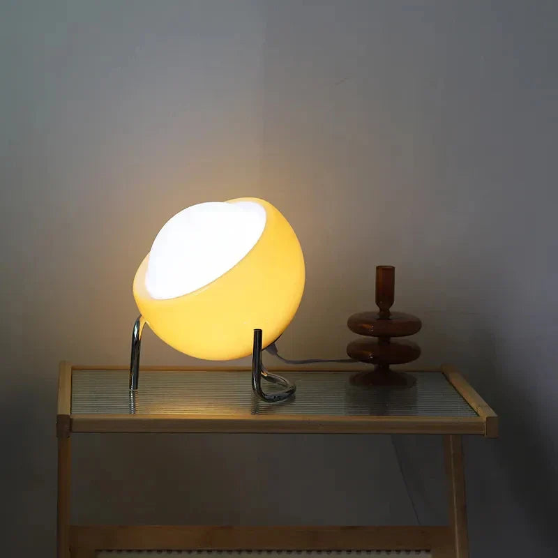 Glass Table Lamp: Nordic LED Retro Night Light for Bedroom and Living Room