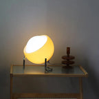 Glass Table Lamp: Nordic LED Retro Night Light for Bedroom and Living Room