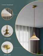 Japanese Ceramic Chandelier Lighting for Kitchen Dining Room Luxury Led Ceiling Lamp