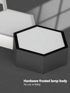 Honeycomb Art Ceiling Lamp Set for Smart Living Room, Hall, and Restaurant