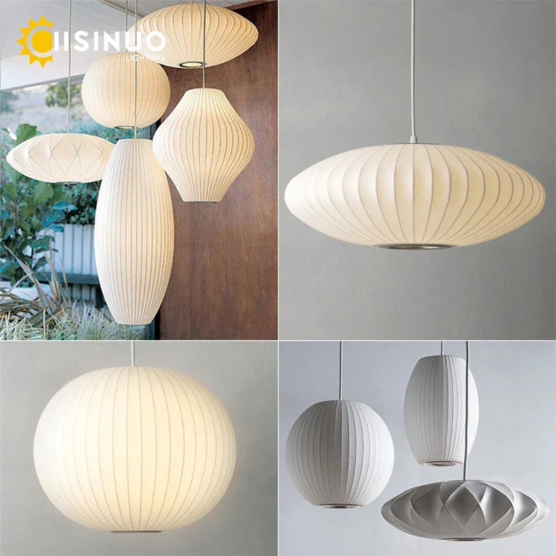Silk Cloth Pendant Chandeliers for Dining Room, Bedroom, Kitchen Island