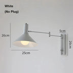 Retro Foldable LED Wall Light for Bedroom Reading