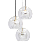 Gold Glass Ball Pendant Light for Dining Room & Bedroom Decor