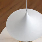 Scandi Horn Pendant Lamp - Minimalist Danish Design - Metal Dining Hanging Light