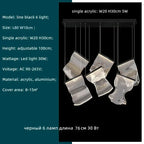 Modern Acrylic Leaf Dimmable LED Chandelier for Luxury Home Decor