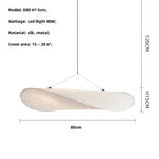 Nordic Silk LED Pendant Lights | Wabi Sabi Lustre Luminarias Chandelier