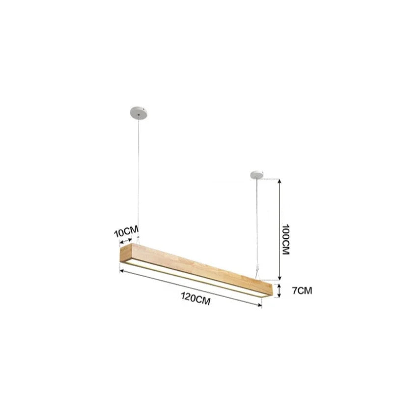 Wooden LED Pendant Lights for Kitchen Office Bedroom Dining Room Modern Nordic Design