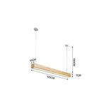 Wooden LED Pendant Lights for Kitchen Office Bedroom Dining Room Modern Nordic Design