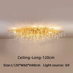 Luxury Crystal Ceiling Chandelier for Modern Living, Dining, Bedroom, and Hotel Hall Decor