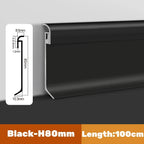 LED Skirting Line Aluminum Profiles Baseboard Corner Wall Decor - Stair Bar Strip Light