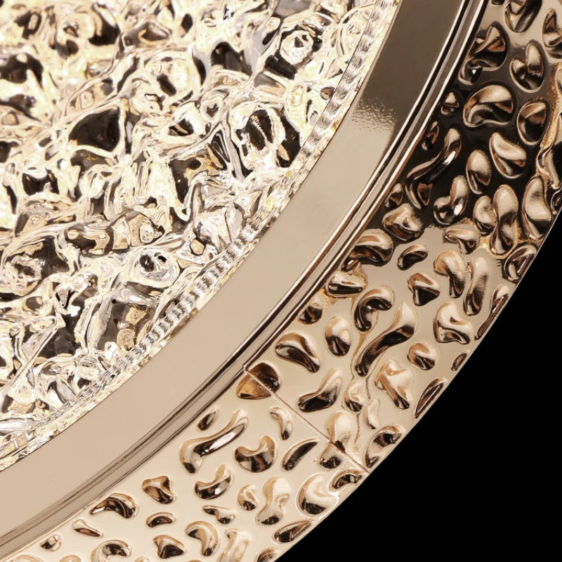 Crystal Ring Pendant Light - Rotatable Luxury Chandelier for Bedroom Decor