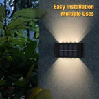 Solar Wall Lamp: Outdoor Waterproof Up/Down Lighting for Garden, Street, Landscape, Balcony