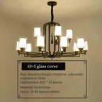 Simplistic Modern Chinese Style Living Room Chandelier