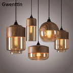 Vintage Industrial Glass Pendant Lights Kitchen Lighting