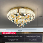 Crystal Flower LED Ceiling Light - Modern Home Decor.