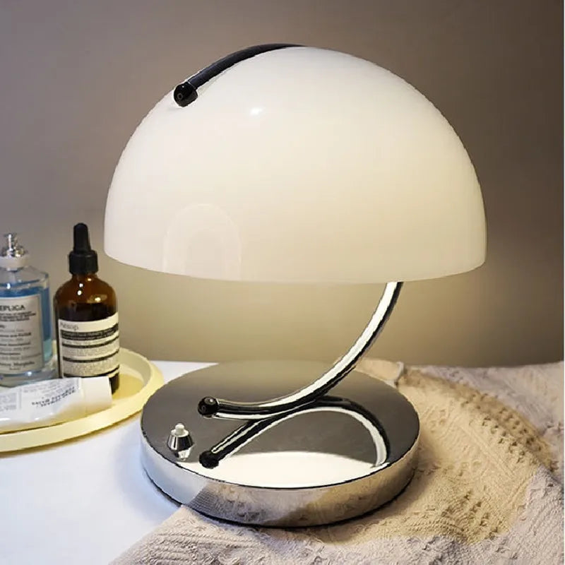 Glass Table Lamp: Nordic Minimalist Retro Light for Bedroom, Restaurant, or Bar