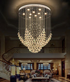 Diamond Crystal Chandelier LED Living Room Hotel Lighting
