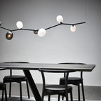 Glass Branch Chandelier: LED Home Decor Lighting for Living Room & Dining Table