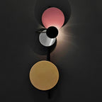 Colorful Circle LED Wall Lamp for Modern Bedroom Decor