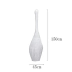 Bamboo Floor Lamp: Unique Rattan Light for Living Room, Bedroom, Teahouse Decor