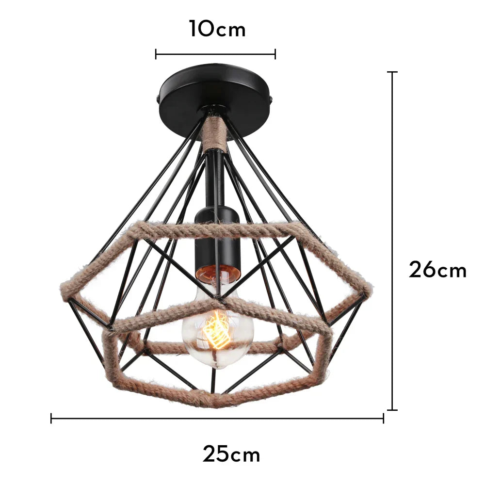 Vintage Industrial Ceiling Lamp Shade for Living Room Kitchen Home Decor