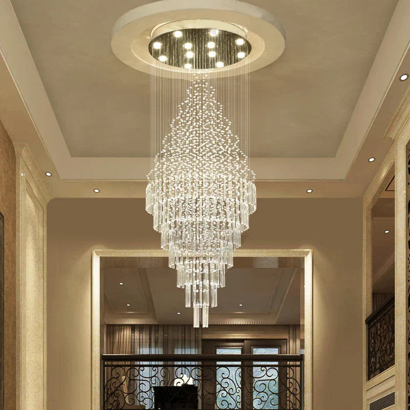 Modern Crystal Chandelier Lighting Luxury Villa Loft Home Decoration Lamp