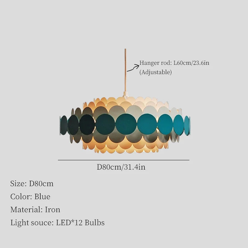 Modern Minimalist Ceiling Chandelier LED Pendant Light for Living Room Bedroom