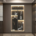 Luminous Wall Mural - Remote Control High-End Art Painting for Modern Living Room & Corridor