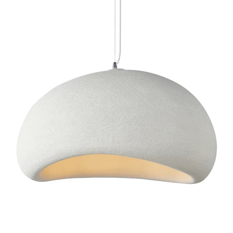 Minimalist Wabi Sabi Style Chandelier: Elegant E27 Pendant Light for Dining Room and Home Decor