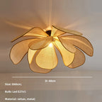 Flower Rattan Pendant Lights Chandelier - Nordic Style Home Decor Lamp