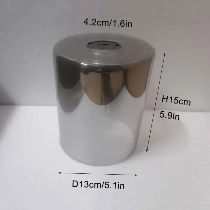 Tea Color Glass Lamp Shade for Chandelier, D10xH20cm, Cylinder Shape