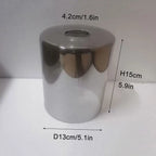 Tea Color Glass Lamp Shade for Chandelier, D10xH20cm, Cylinder Shape