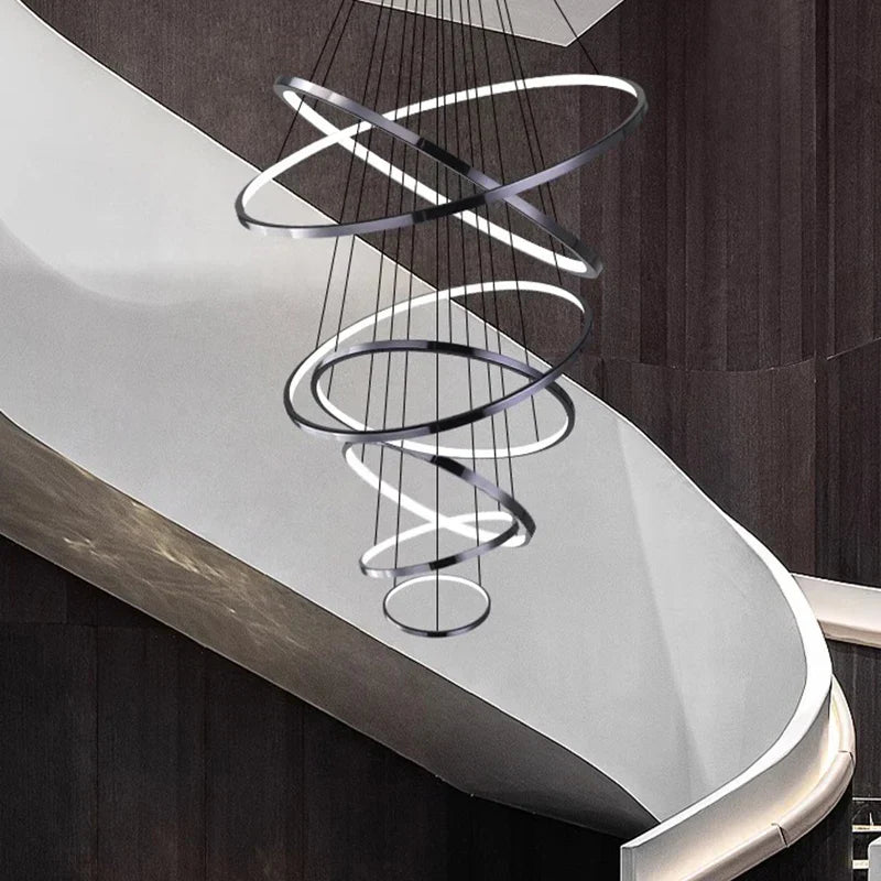 Nordic Home Stair Chandelier Living Room Bedroom Dining Room Pendant Lights Ceiling Light Indoor Lighting