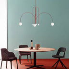 Modern Iron Glass Pendant Chandelier for Home Décor