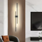 LED Grille Living Room Sofa TV Wall Lamp Strip, Minimalist Modern Bedroom Bedside Lighting