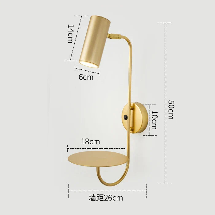 Rotatable LED Wall Lamp with Switch for Bedroom, Living Room | Modern Sconce Lights