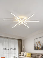 Minimal Line Ceiling Lamps: Modern Nordic Design for Living Room and Bedroom