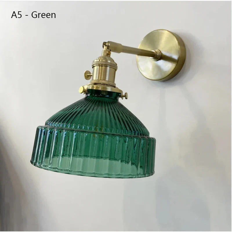 Glass Shade LED Wall Lamp for Luxury Living Room Decor