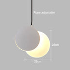 Crescent Moon LED Pendant Chandelier for Modern Minimalist Decor