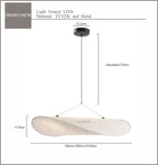 Nordic Silk Pendant Chandelier for Living Room Bedroom by Afralia™