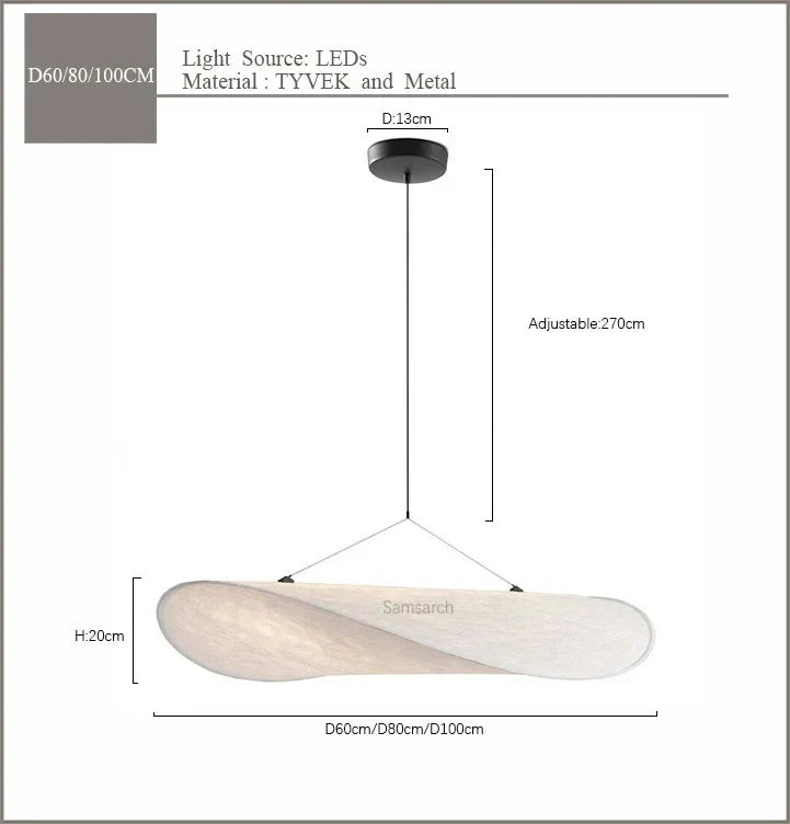 Nordic Silk Pendant Chandelier for Living Room Bedroom by Afralia™