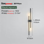 LED Grille Living Room Sofa TV Wall Lamp Strip, Minimalist Modern Bedroom Bedside Lighting