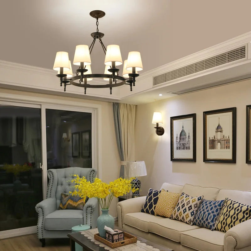 Retro Iron Pendant Lamp Classic Design Lighting Fixture